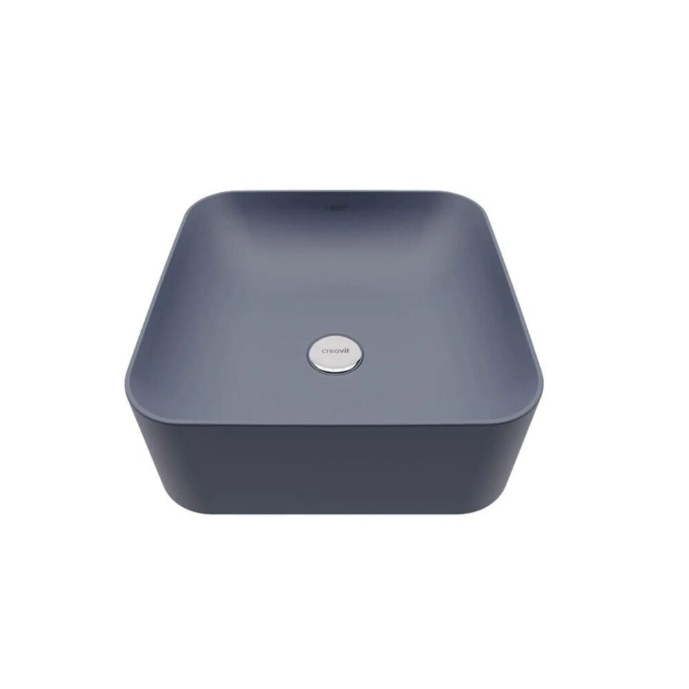 Creavit UL040 Ultra Kare Çanak Lavabo Basalt Mat 40cm