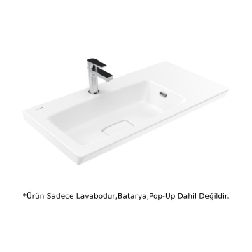 Creavit MY085 Memory Etajerli Lavabo 85cm - Beyaz