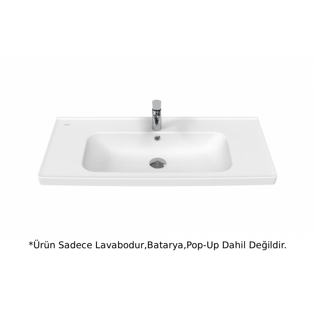 Creavit OB100 Obi Etajerli Lavabo 100cm - Beyaz