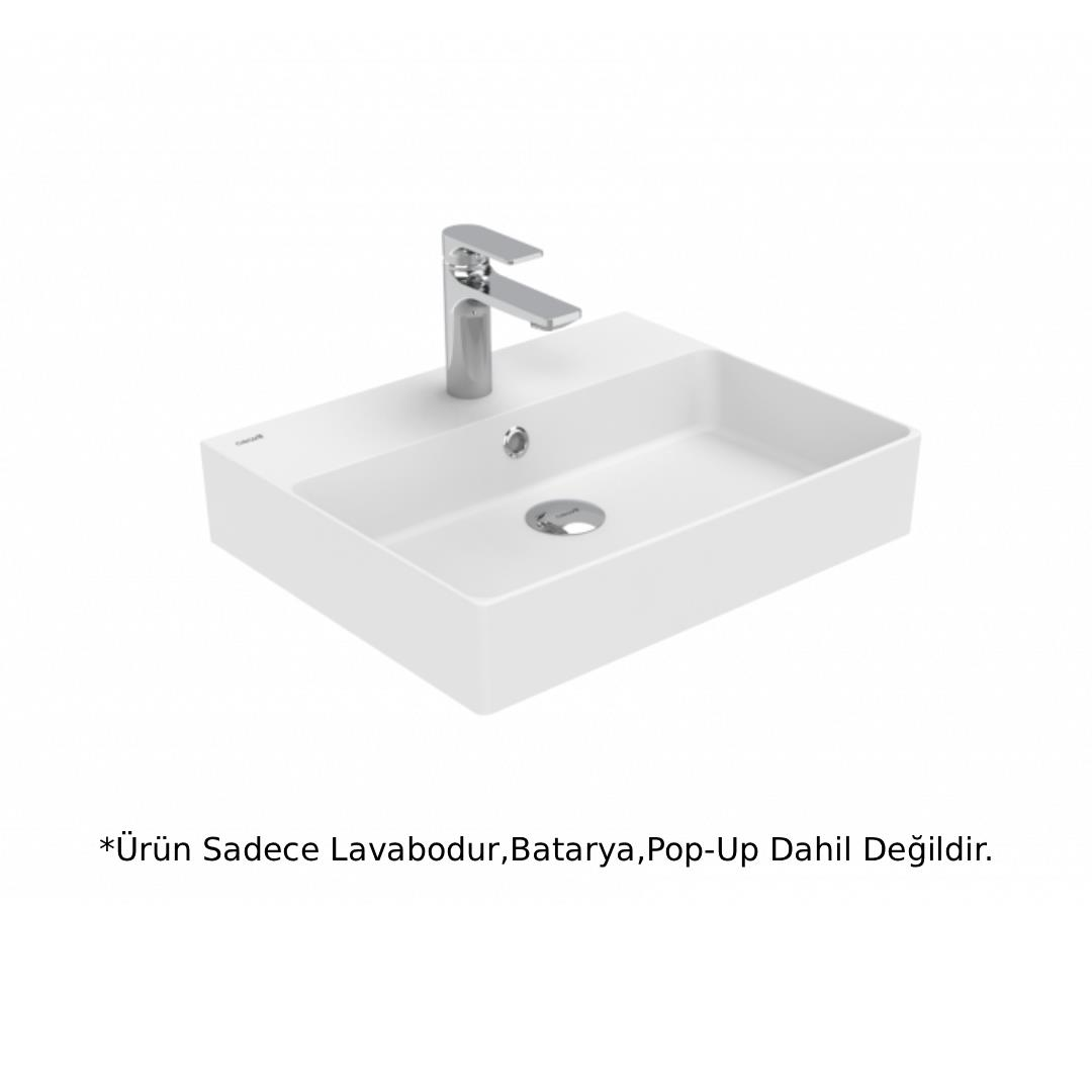 Creavit VX242 Volga Tezgah Üstü Lavabo 50x40 cm - Beyaz