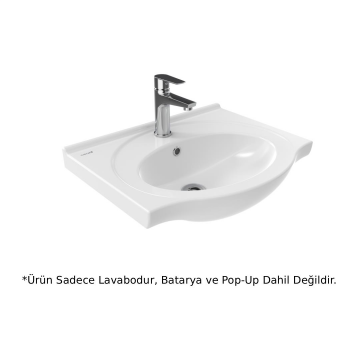 Creavit ET155 Etol Etajerli Lavabo Beyaz 55cm