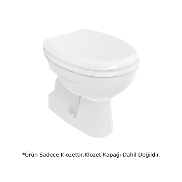 Creavit TP340 Açık Kanal Alttan Çıkışlı Klozet Beyaz