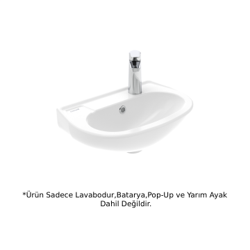 Creavit TP030 Oval Lavabo Beyaz 30x45cm