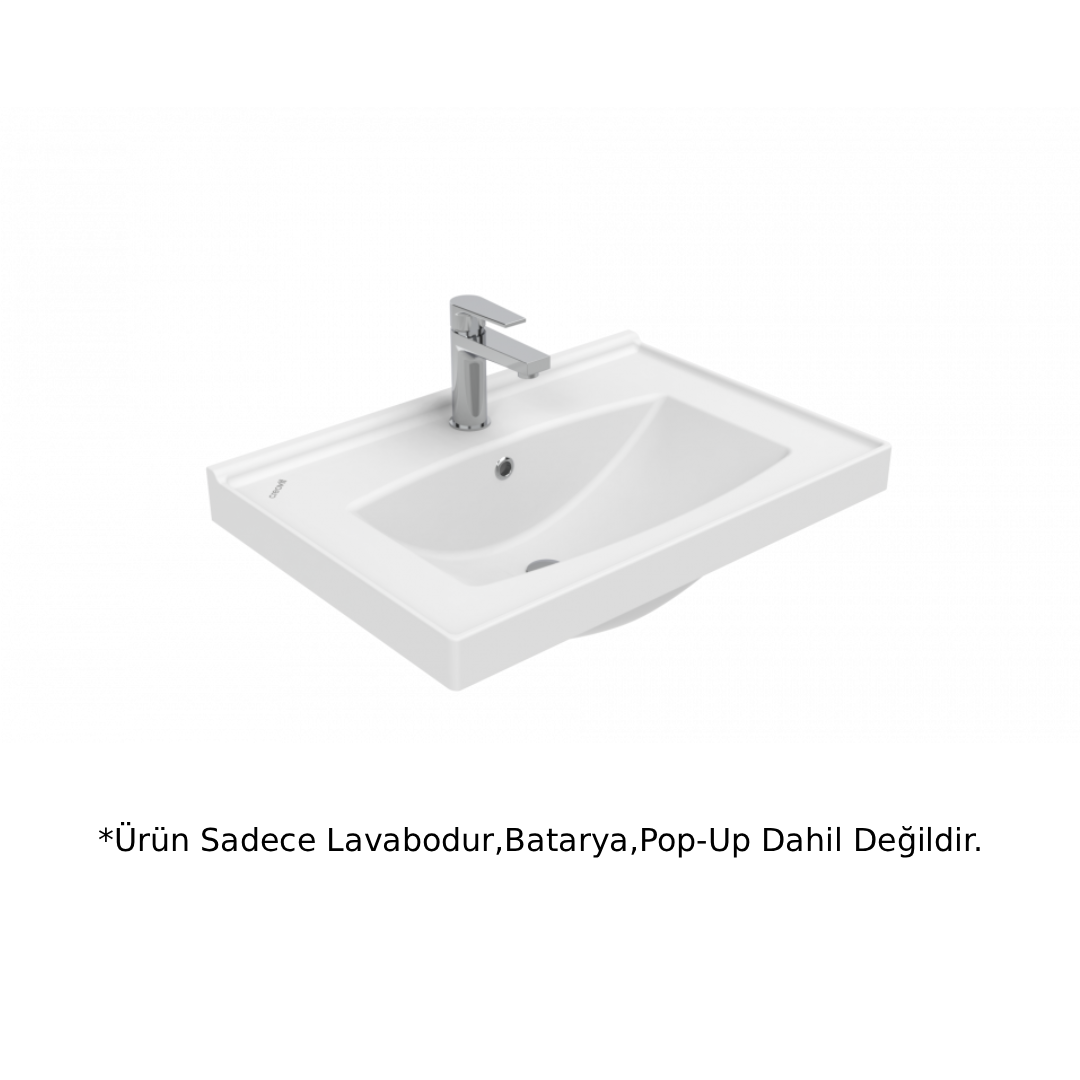 Creavit TF165 Sera Etajerli Lavabo Beyaz 65cm