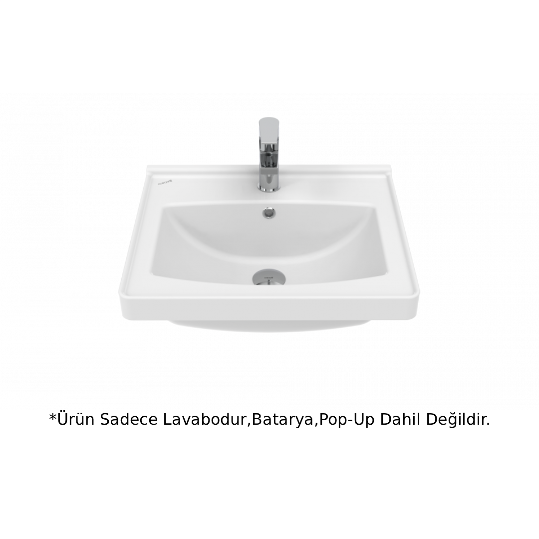 Creavit TF155 Sera Etajerli Lavabo Beyaz 55cm