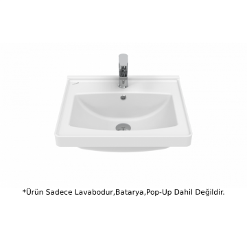 Creavit TF155 Sera Etajerli Lavabo Beyaz 55cm