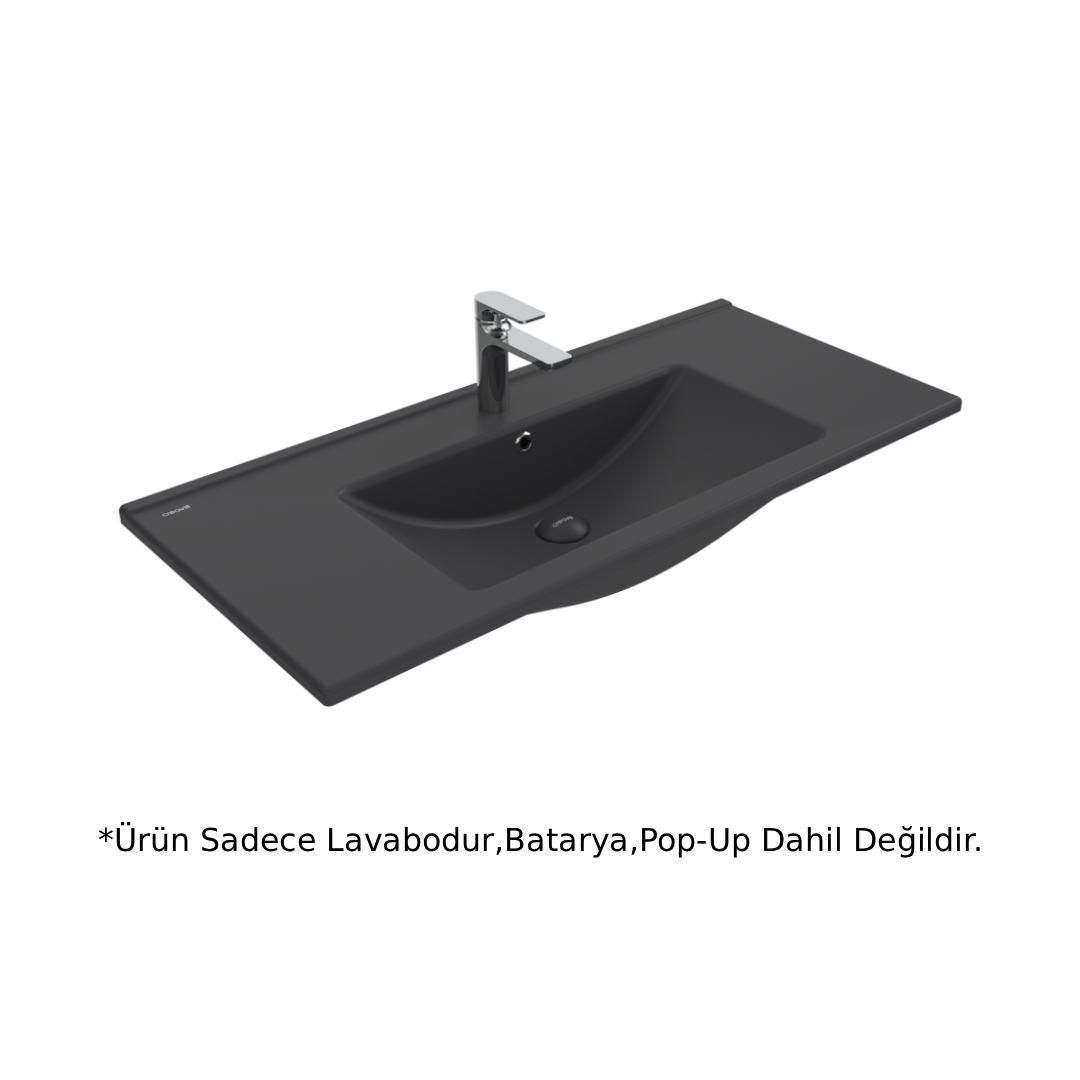 Creavit SU100 Su Etajerli Lavabo Antrasit Mat 100cm