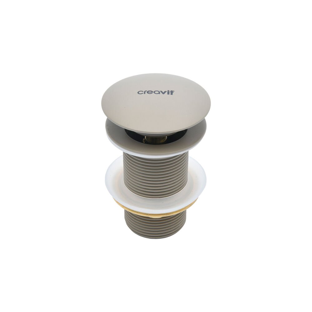 Creavit SF030.CCM Lavabo Sifon Başlığı Pop-up Taşmasız - Mat Cappuccino
